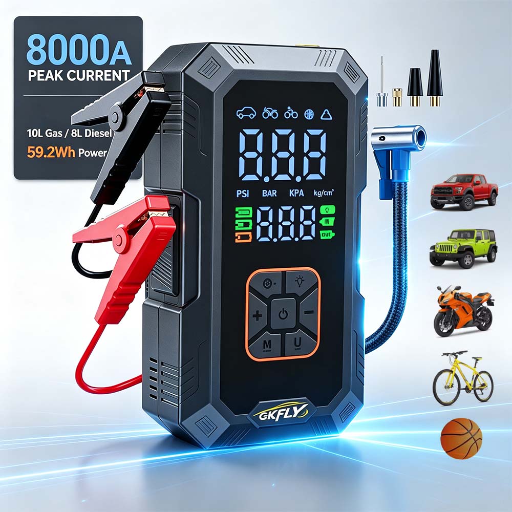 Power Banks - Arrancador de coche 4 en 1,