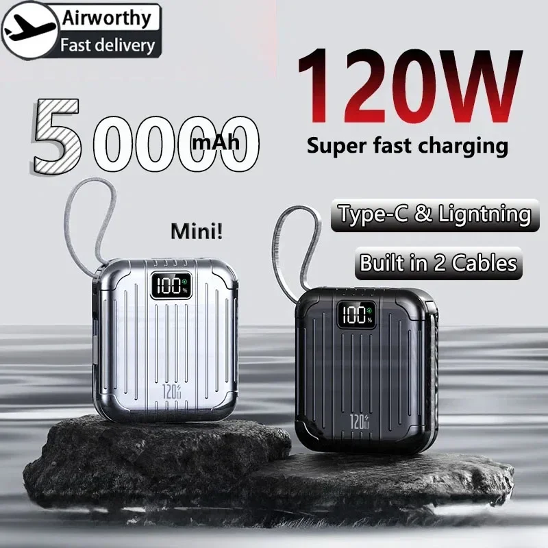 Power Banks - 50000mAh Mini compacto conveniente PowerBank PD20W