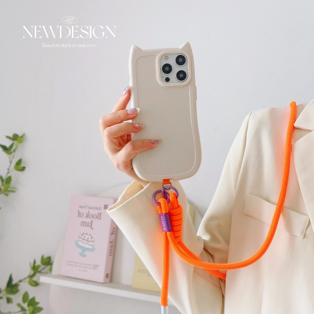 Crossbody Lanyard Neck Strap Case - Correa de cuello ajustable INS Simple
