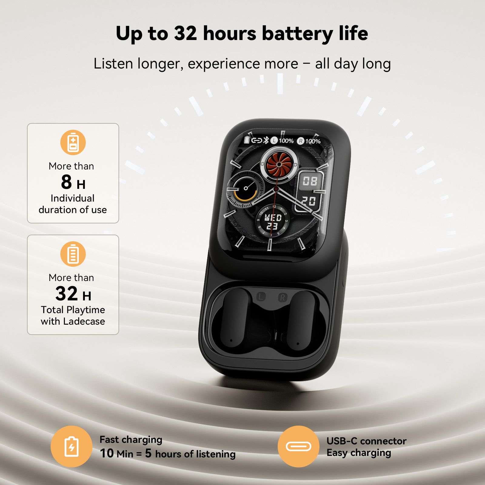 Earphones - Auriculares inalámbricos Bluetooth ZNP N04 con