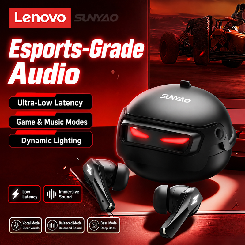 Earphones - Auriculares inalámbricos para juegos Lenovo GT101,