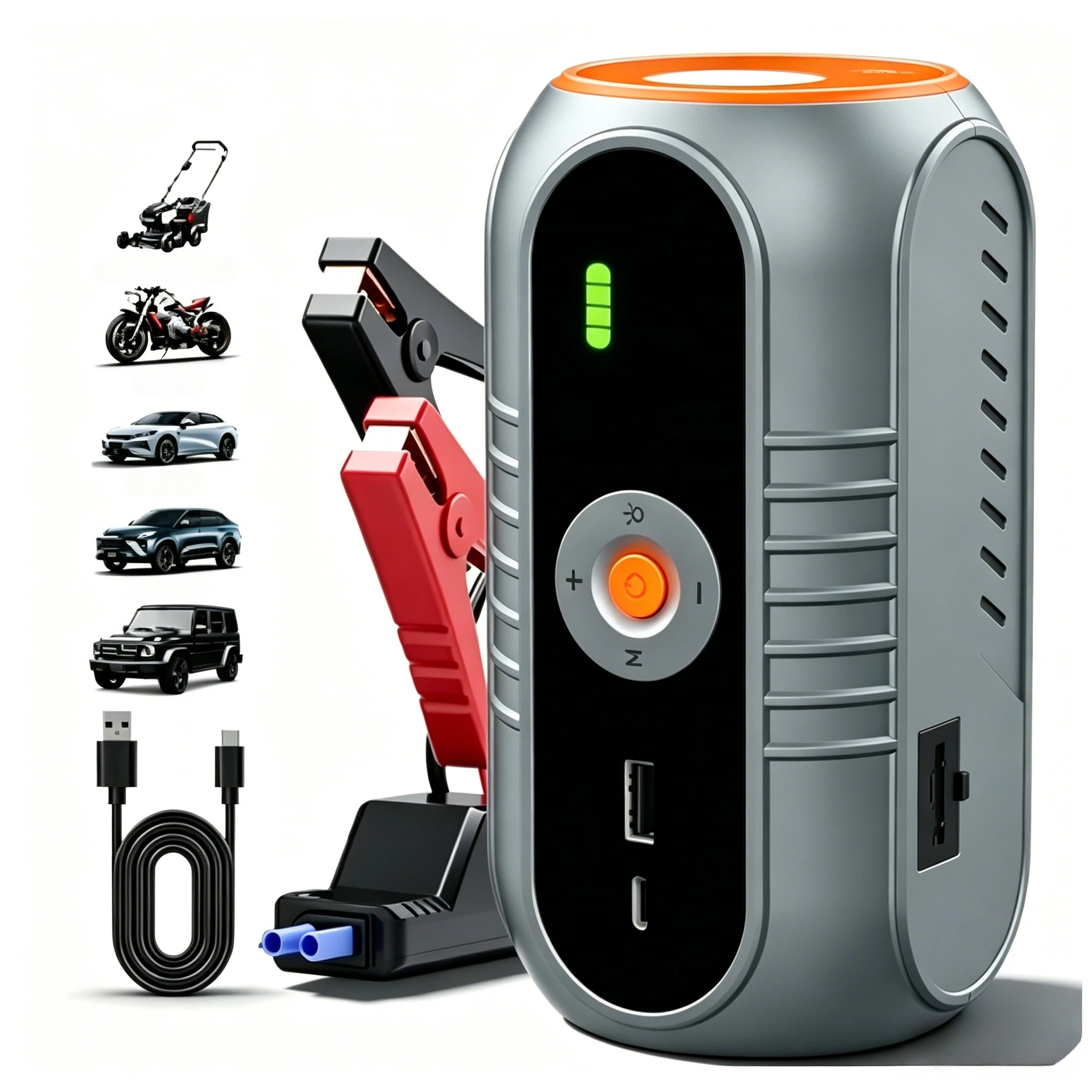 Power Banks - Arrancador de Coches con Compresor de