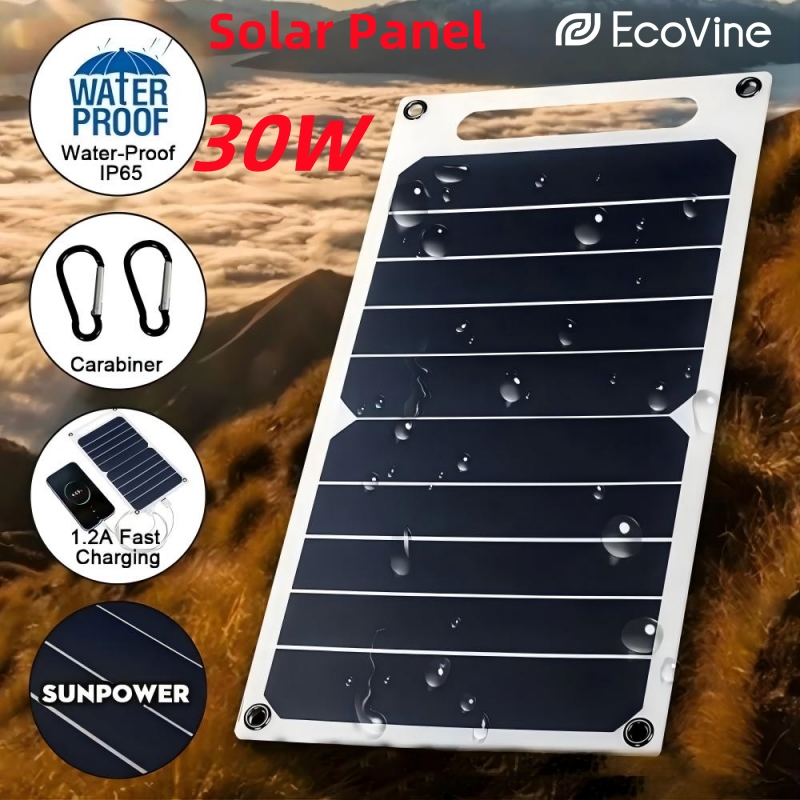 Power Banks - Panel Solar de 5V, carga USB