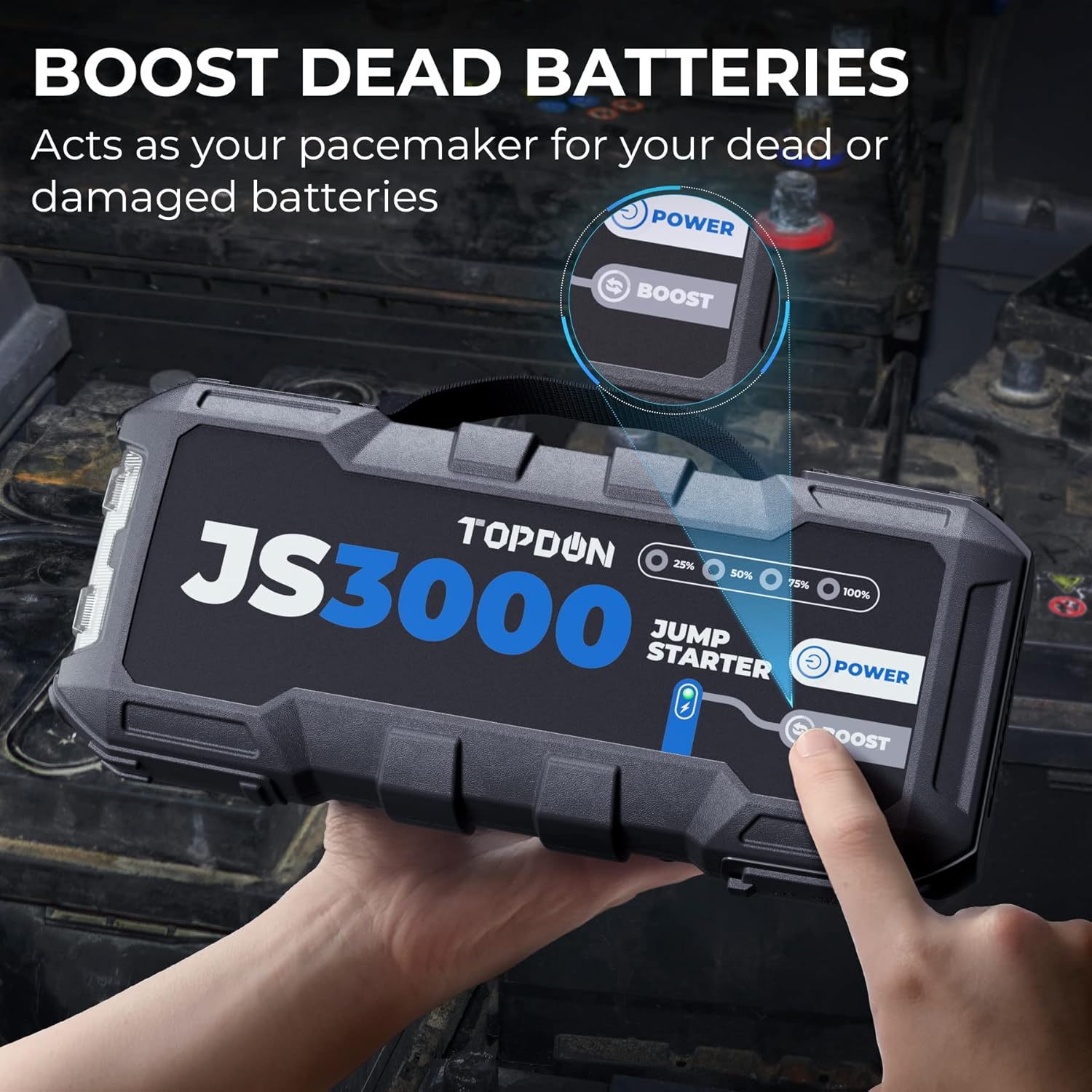 Topdon JS3000 3000A arrancador - Power Banks reseña y precio