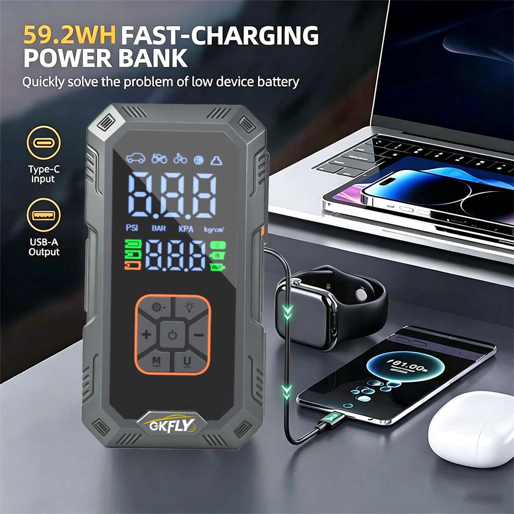 Arrancador de coche 4 en 1, 80 - Power Banks reseña y precio